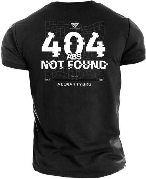 Gym T-shirt Error 404 (Front and back)