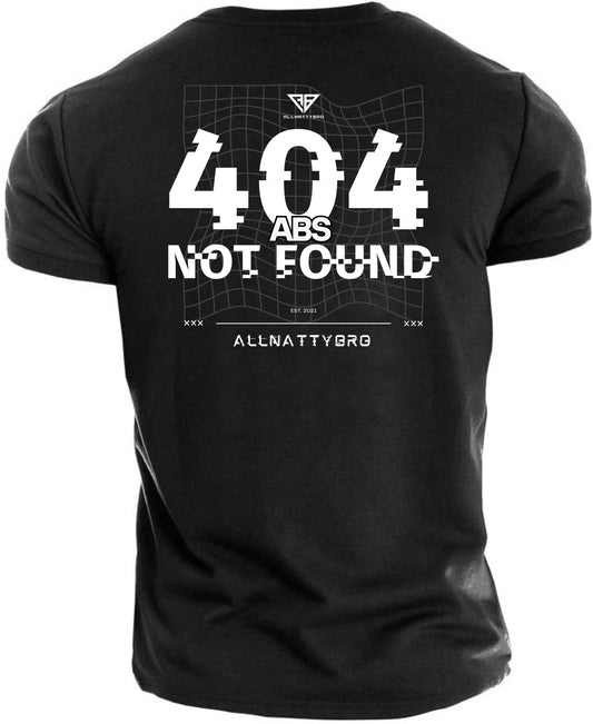 Gym T-shirt Error 404 (Front and back)