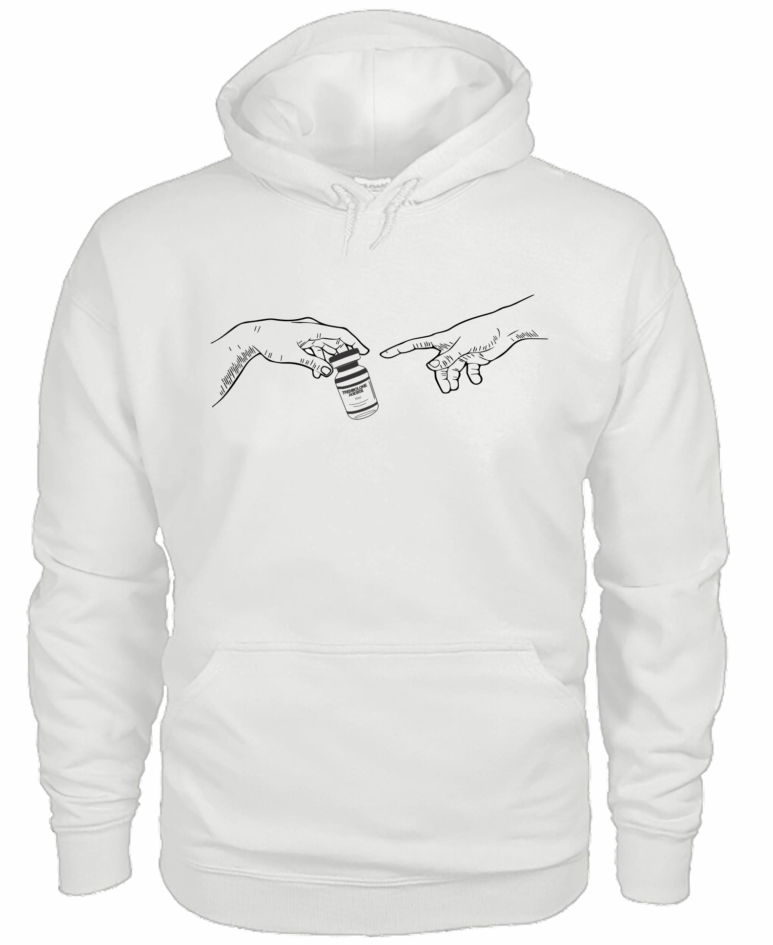 White gym online hoodie