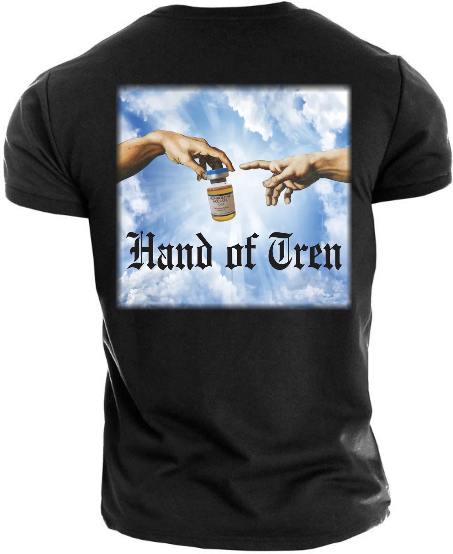 Gym T-shirt Hand of Tren (Front and backside design)