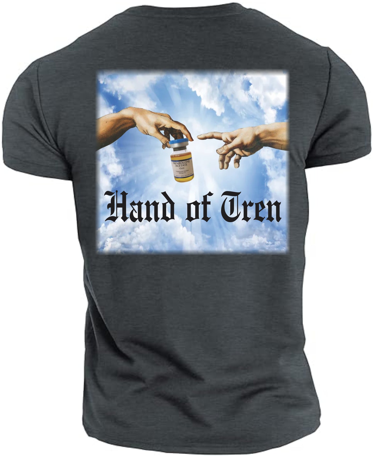 Gym T-shirt Hand of Tren (Front and backside design)