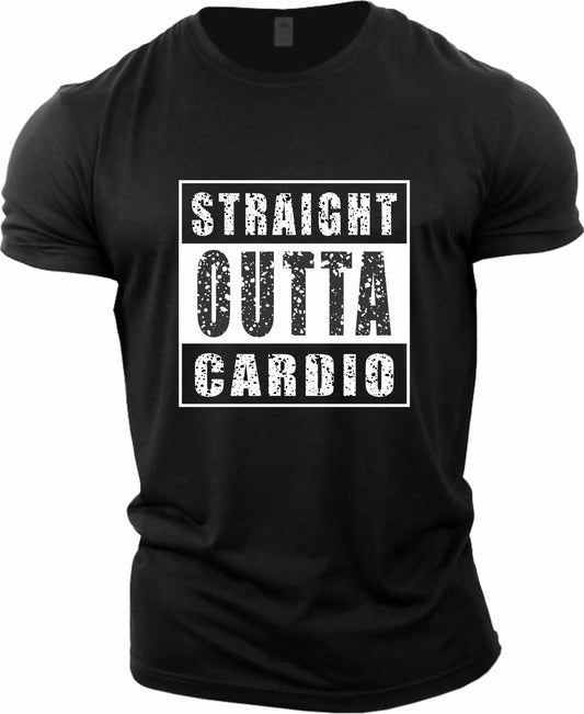 Gym T-shirt Straight outa cardio