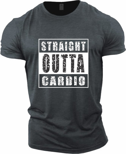 Gym T-shirt Straight outa cardio