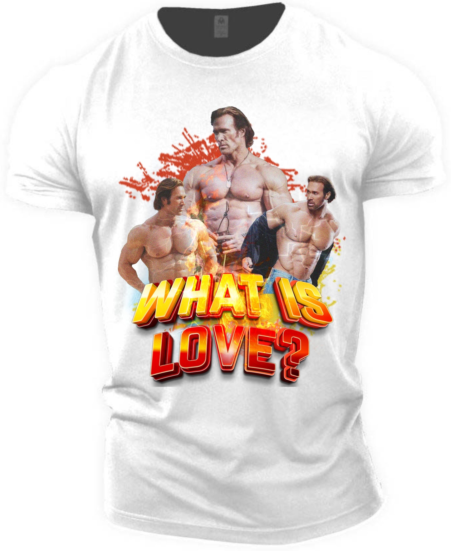 Gym T-shirt What is Love ? (Mike O'Hearn)